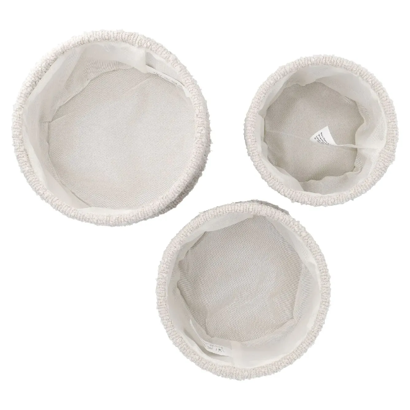 New 3er Set Dekokorb, Creme Organisation