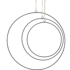 Clearance 3er Set Deko-Ringe, Schwarz/matt Frühlingsdeko