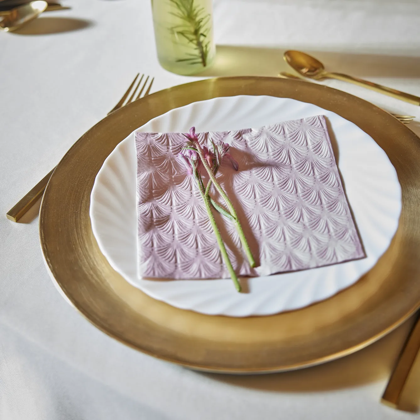 Outlet 6er Set Dekoteller, 33 Cm, Gold Tischdeko Hochzeit|Hochzeitsdeko