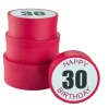 Best 4er Set Geschenkkarton Geburtstag/30, Rund Geschenkverpackung|Geburtstag
