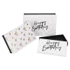 Best 3er Set Geschenkkarton Geburtstag, Schwarz/weiß Geschenkverpackung|Geschenkideen