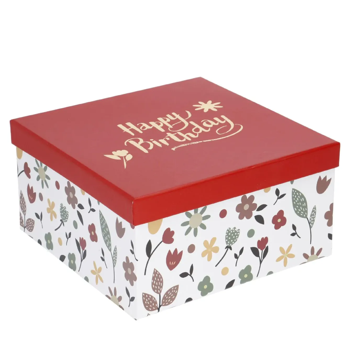 Outlet 5er Set Geschenkkarton Motiv, Weiß Geschenkverpackung|Geschenkideen