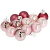 Outlet 12er Set Glaskugeln 2,5 Cm, Rosa Weihnachtsbaumschmuck|Adventskränze & Zubehör