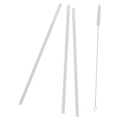 Clearance 3er Set Glas-Strohhalme, 30 Cm Küche