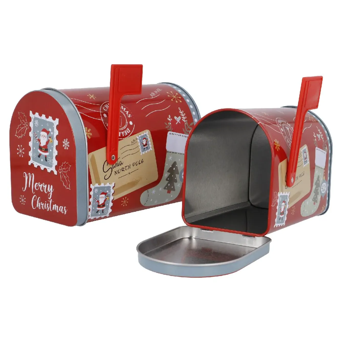 Sale 2er Set Keksdose Briefkasten, Rot Weihnachtsbäckerei|Weihnachten