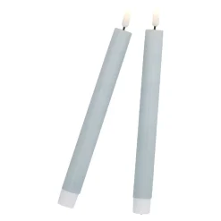 Discount 2er Set LED-Stabkerze Rustik, Salbei, 24.5 Cm Lichterwelt|Kerzen & Kerzenständer