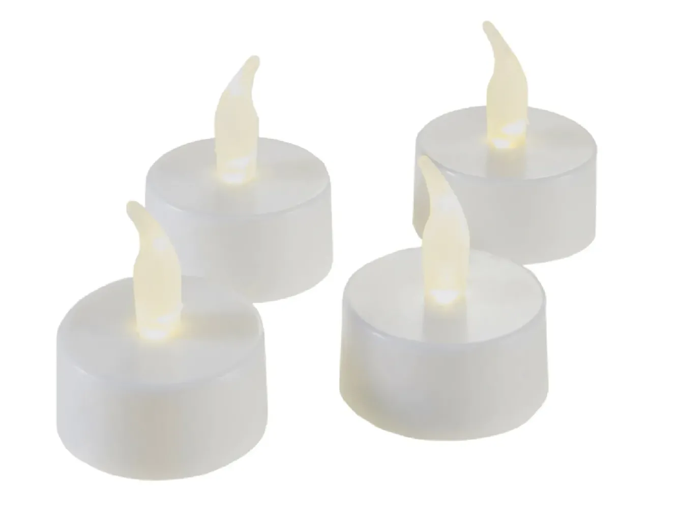 Hot 4er Set LED-Teelicht Mit Timer Lichterwelt|Windlichter & Laternen