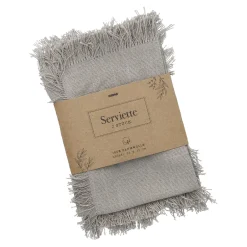 2er Set Serviette, Taupe, 35 X 35 Cm Küche