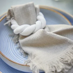 2er Set Serviette, Taupe, 35 X 35 Cm Küche