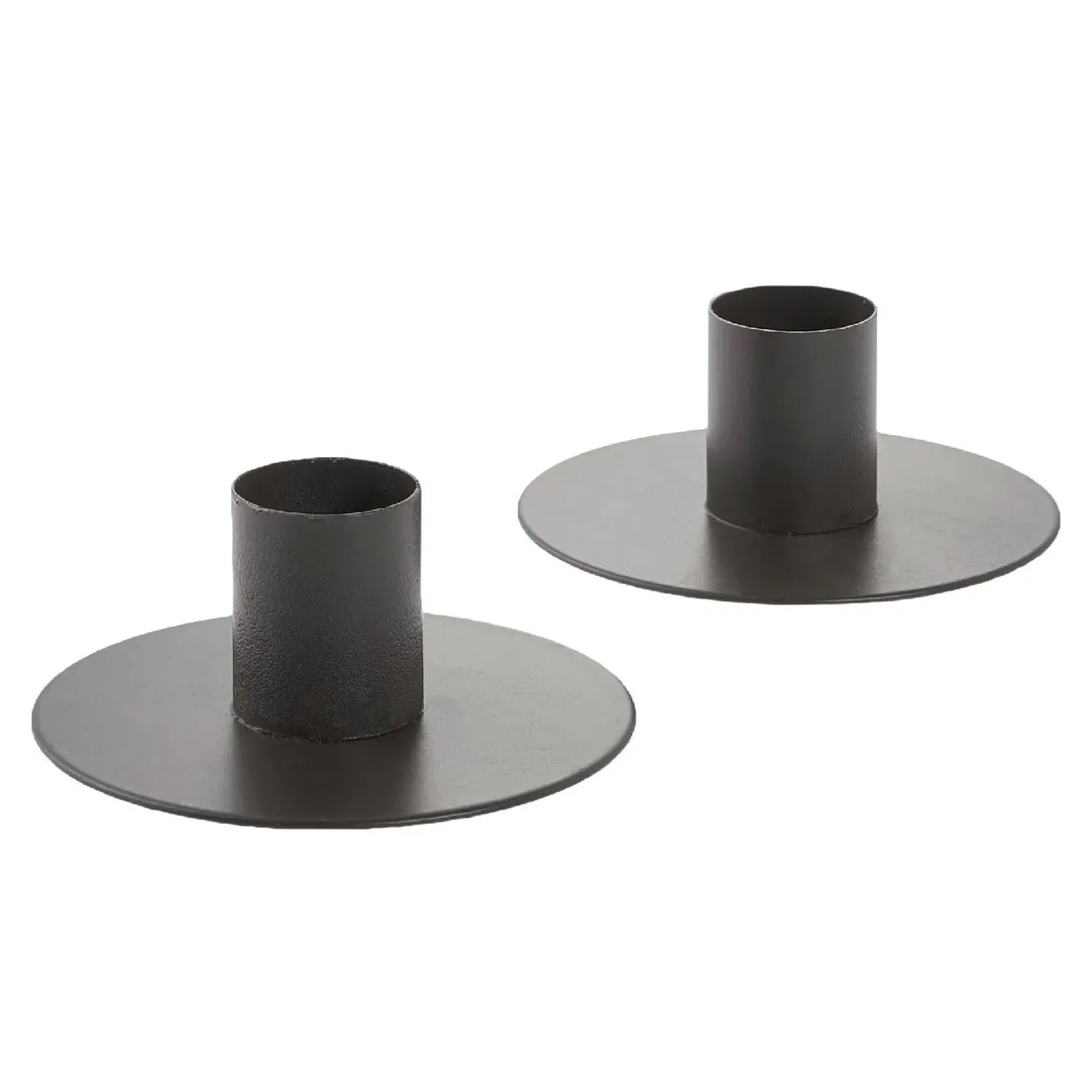 2er Set Untersetzer Stabkerze, Braun Matt, 8 X 3 Cm Tischdeko|Kerzen & Kerzenständer