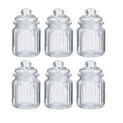 Best 6er Set Vorratsglas Country, Geriffelt, 250 Ml Für Die Kleinen Hochzeitsgäste|Gastgeschenke