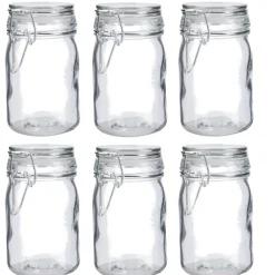6er Set Vorratsglas Mit Bügelverschluss, 250 Ml Gastgeschenke|Salty- Und Candybar