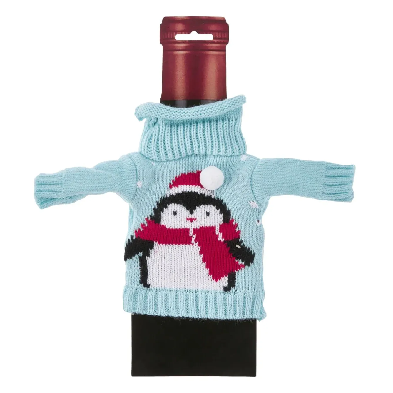 Sale Flaschenbezug Strick, Pinguin Mütze Küche|Weihnachtsgeschenke