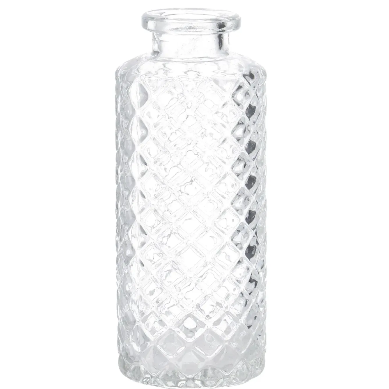 Flaschen-Vase Rauten, Schmal Tischdeko Hochzeit|Vasen & Kunstblumen