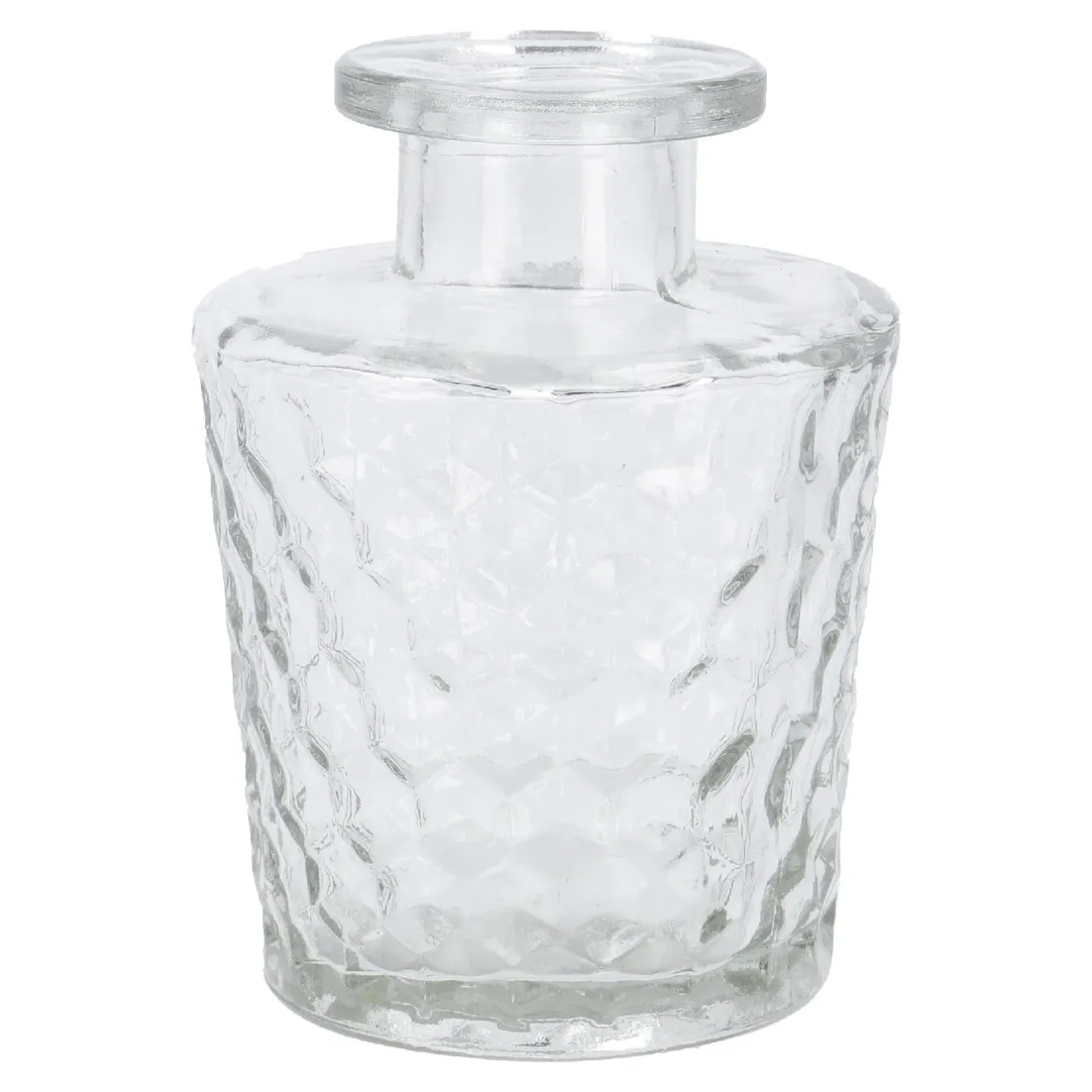 Hot Flaschenvase Relief, Wabe, Klar, 10 Cm Tischdeko Hochzeit|Vasen & Kunstblumen