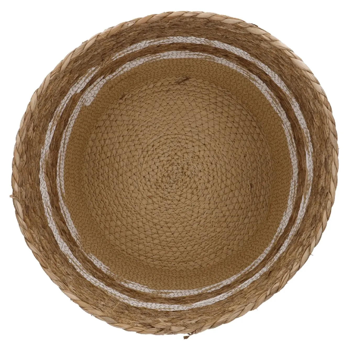 Flechtkorb Streifen, Natur/weiß, 35 X 30.5 Cm Organisation