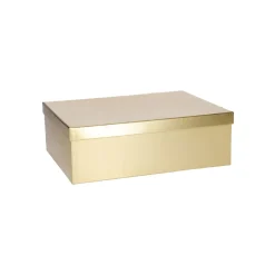 Geschenkkarton Metallic, Gold, 30.5 X 24 Cm Geschenkverpackung|Geschenkverpackungen