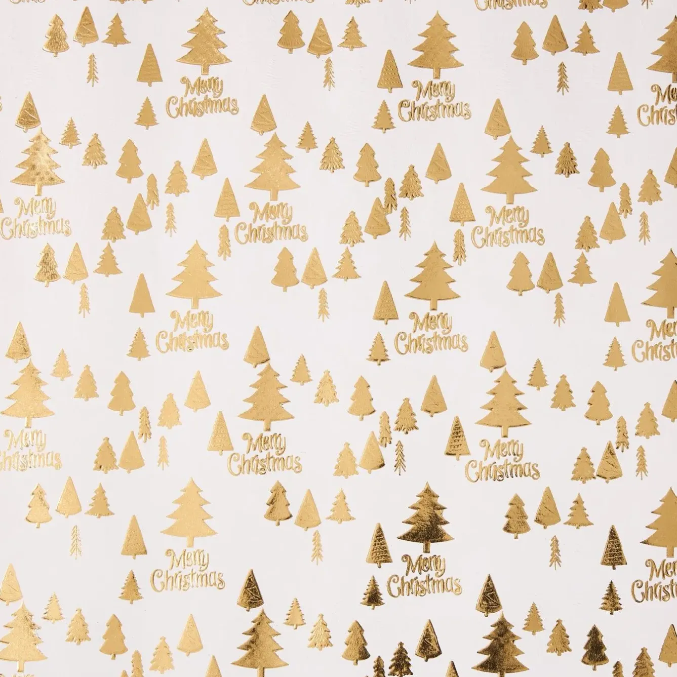 Geschenkpapier Prägung, Schrift/Baum/creme, 2 M Geschenkverpackungen