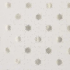 Clearance Geschenkpapier Prägung, Schneeflocke/creme, 2 M Geschenkverpackungen