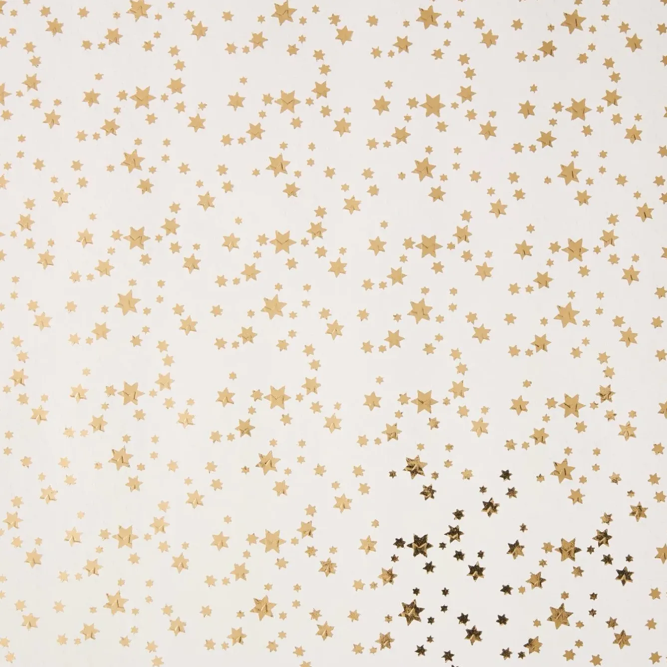 Outlet Geschenkpapier Prägung, Sterne/creme, 2 M Geschenkverpackungen