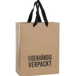 Online Geschenktüte Kraft, Eigenhändig Verpackt, 22 X 28 Cm Geschenkverpackung