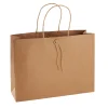 Online Geschenktüte Mit Knopf, Braun, 32.5 X 24 Cm Geschenkverpackung