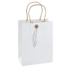 Clearance Geschenktüte Mit Knopf, Weiß, 17.5 X 23 Cm Geschenkverpackung