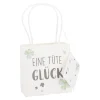 Online Geschenktüte Spruch, Tüte Glück, 10 X 10 Cm Geschenkverpackung|Geschenkverpackungen
