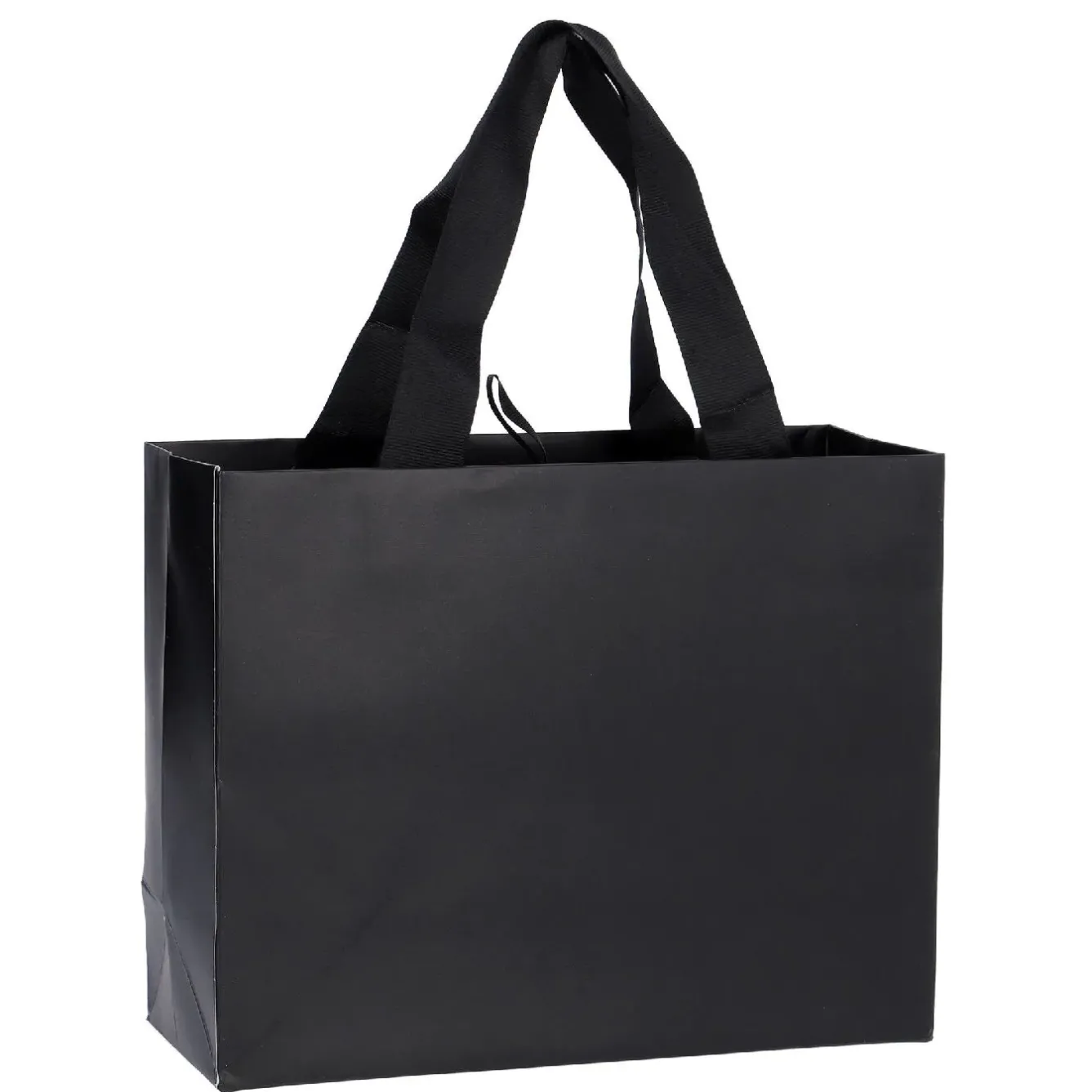 Clearance Geschenktüte Uni/matt, Schwarz, 25 X 20 Cm Geschenkverpackung