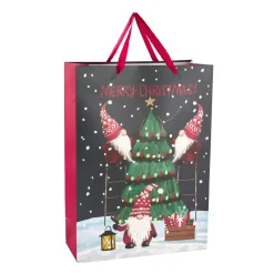 Clearance Geschenktüte Wichtel/Baum, Baum, 33 X 46 Cm Geschenkverpackungen