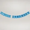 Outlet Girlande Happy Birthday, Holo/blau, 4 Meter Geburtstag