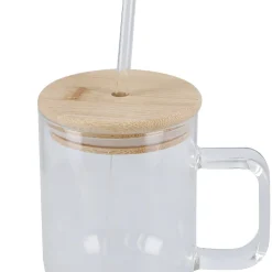 Best Glas Mit Deckel Und Strohhalm, Klar, 800 Ml Küche
