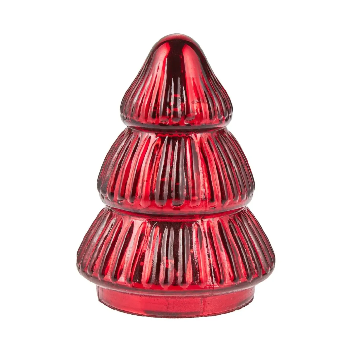 New Glas-Tanne Antik, Rot, 8.5 X 11 Cm Weihnachtsdeko