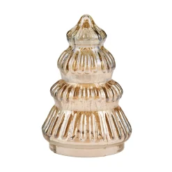 New Glas-Tanne Transparent, Gold, 6 X 9.5 Cm Weihnachtsdeko