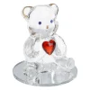 New Glas-Teddybär Mit Herz, 4.5 Cm Figuren
