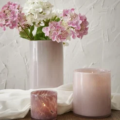 Best Glas-Vase Zylinder/Opal, Rosa, 12 X 14 Cm Tischdeko|Vasen & Kunstblumen