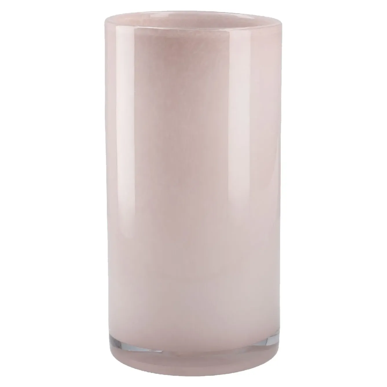 Best Glas-Vase Zylinder/Opal, Rosa, 12 X 24 Cm Geschenkideen|Tischdeko