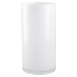 Clearance Glas-Vase Zylinder/Opal, Weiß, 12 X 24 Cm Tischdeko|Vasen & Kunstblumen