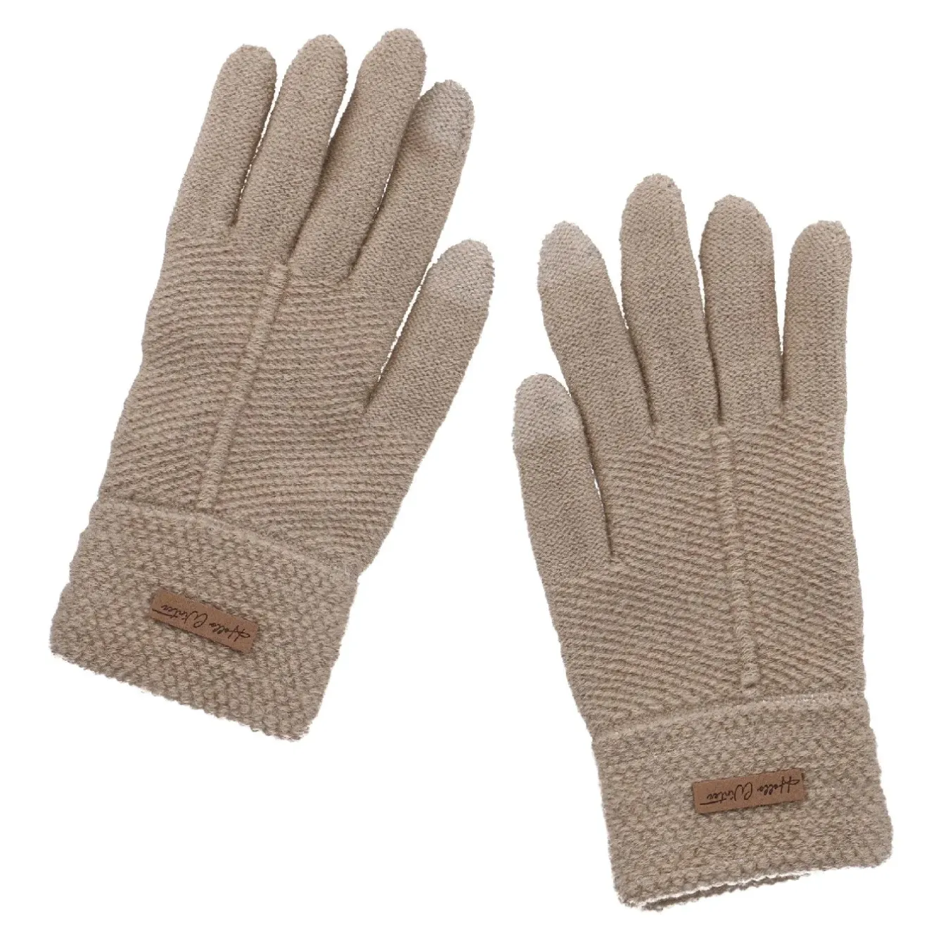 Handschuhe Touchfunktion, Beige Fashion