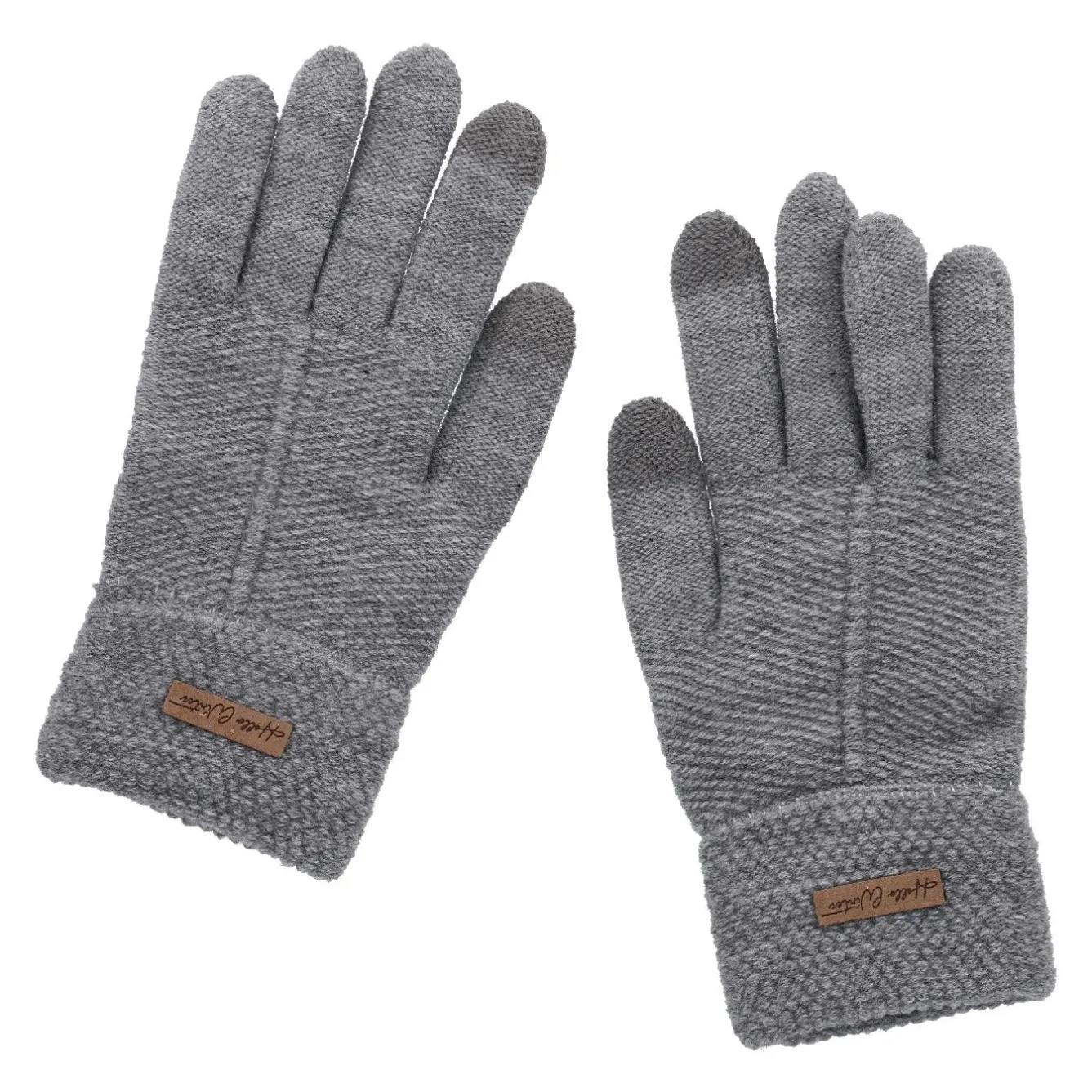 Handschuhe Touchfunktion, Grau Fashion