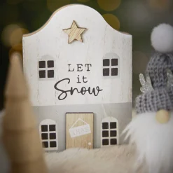 Sale Haus Mit Spruch, Weiß, 12 Cm Deko-Objekte|Weihnachtsdeko