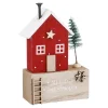 Outlet Haus Mit Tanne, Braun/rot, 10.5 Cm Deko-Objekte|Weihnachtsdeko