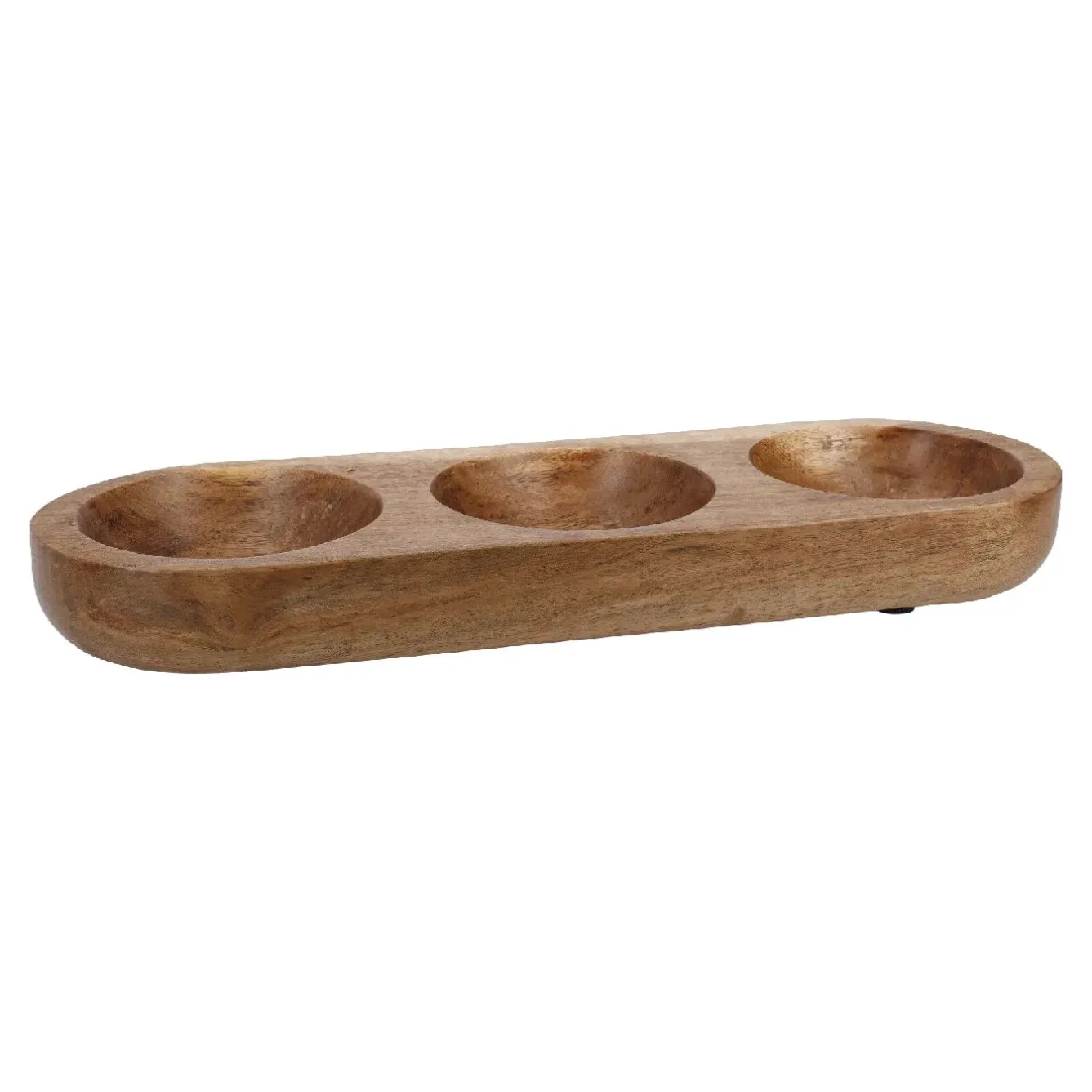 Outlet Holzschale Mit 3 Löffeln, Natur Küche