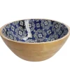 Online Holzschale Motiv, Blau/weiß, 30 Cm Schalen & Tabletts