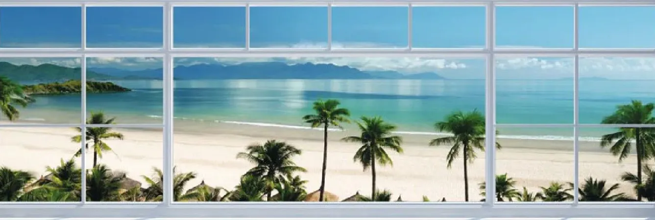 New Jumboposter Beach Window View, Nr. 23 Poster