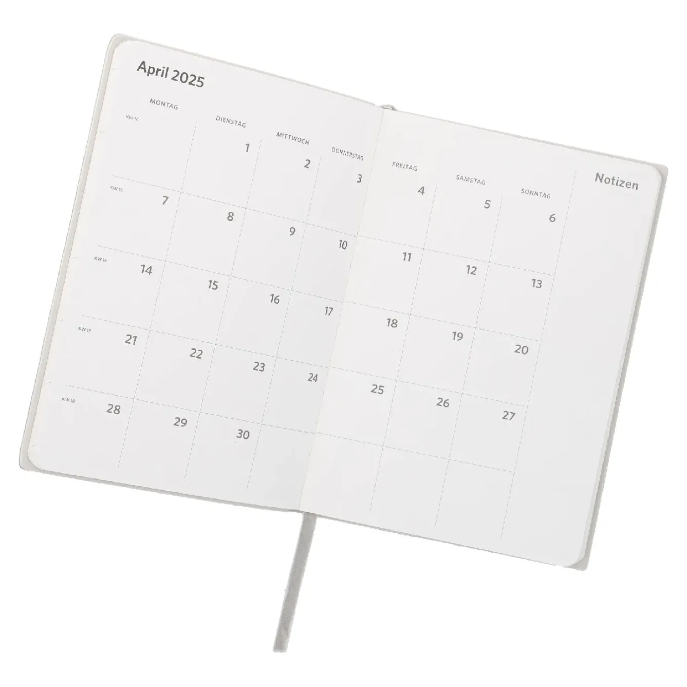 Clearance Kalender Edel, A5, Hellgrau Kalender & Planer