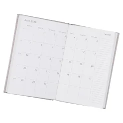 Outlet Kalender Textil, A6, Hellgrau Kalender & Planer