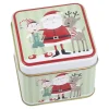 Online Keksdose Mini, Weihnachtsmann/grün, 8 X 8 X 6 Cm Weihnachtsbäckerei|Weihnachten