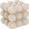 Hot Kerze Bubbles, Eckig, Beige, 8 X 8 X 8 Cm Kerzen & Kerzenständer