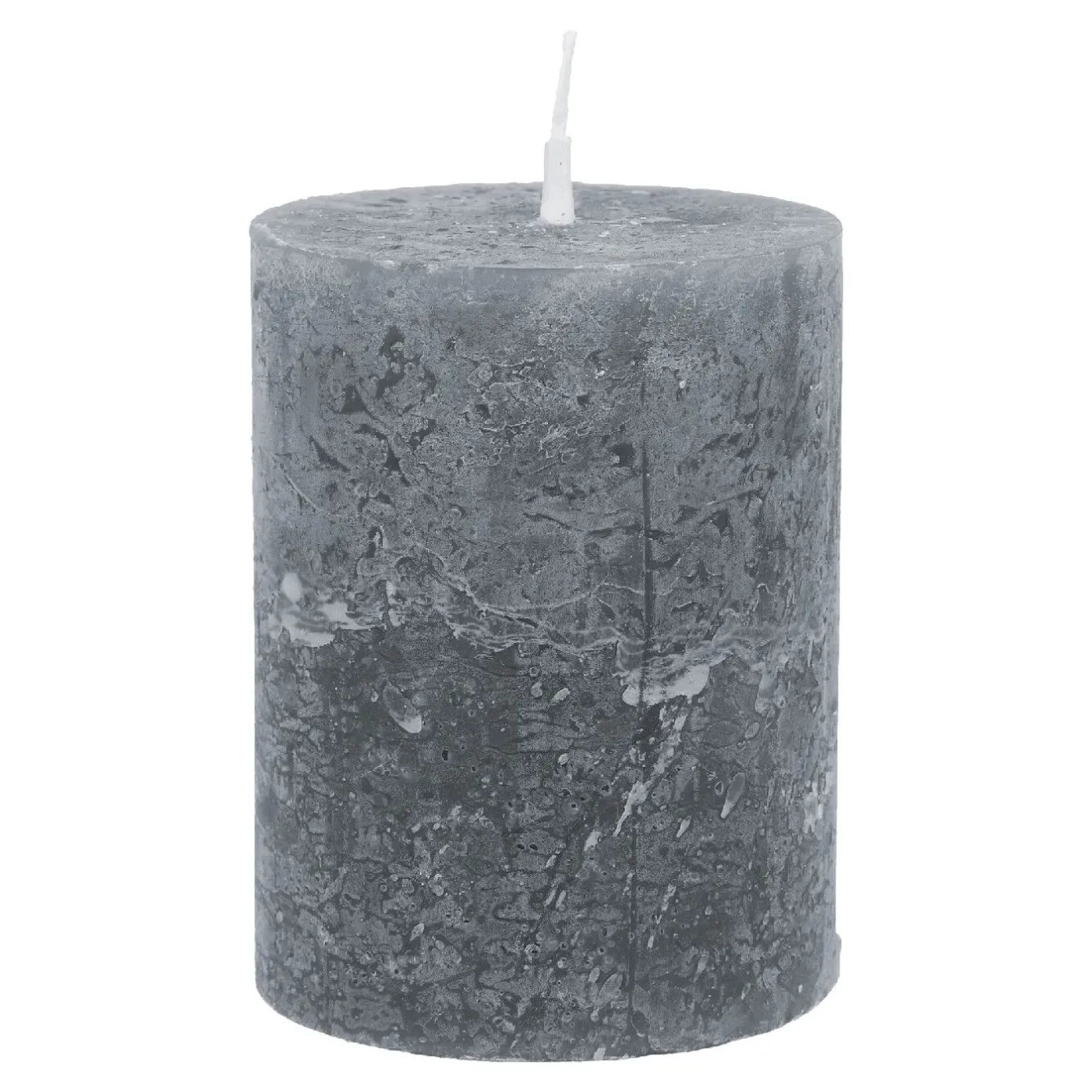 Hot Kerze Rustik, Lara, Dunkelgrau, 9 Cm Kerzen & Kerzenständer|Weihnachtskerzen